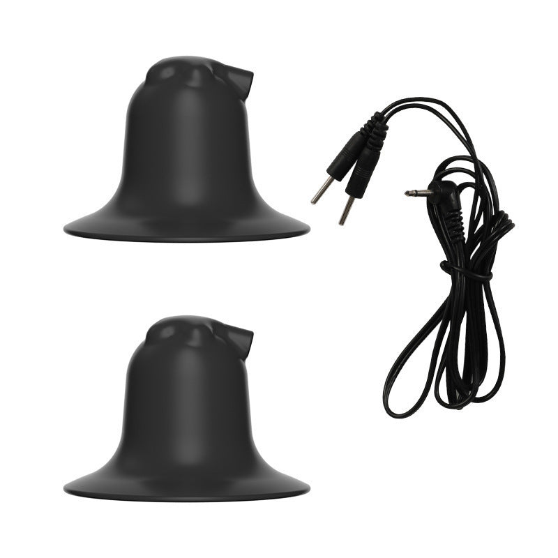 Dual Electrode Electric Nipple Clamps – Conductive Silicone · Pulse Massage · BDSM Forced Orgasm