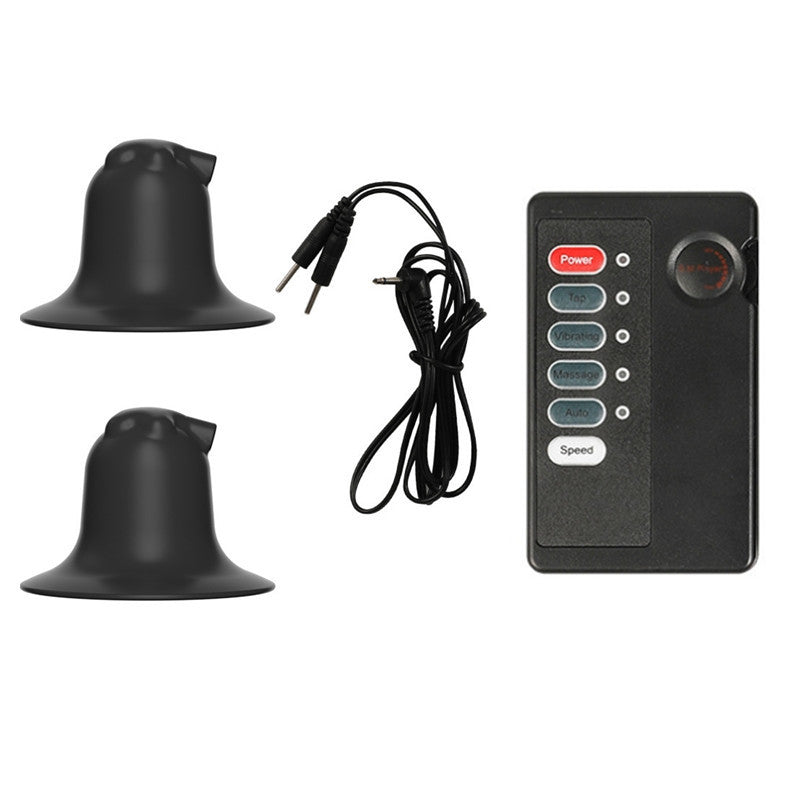 Dual Electrode Electric Nipple Clamps – Conductive Silicone · Pulse Massage · BDSM Forced Orgasm