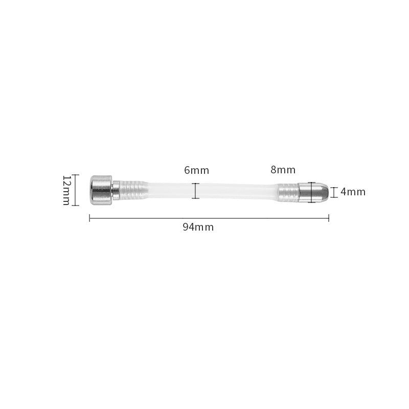 Stainless Steel Hollow Urethral Plug / Sounding Rod – Chastity Cage Accessory · Adjustable Length · Hollow Catheter