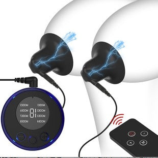 Dual Electrode Electric Nipple Clamps – Conductive Silicone · Pulse Massage · BDSM Forced Orgasm