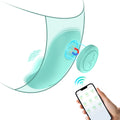 App-controlled wearable vibrator in soft silicone